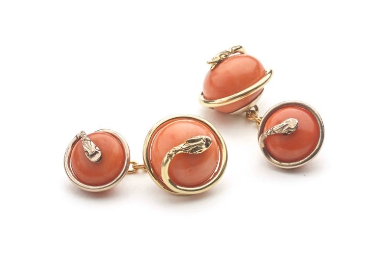 Coral Snake Cufflinks