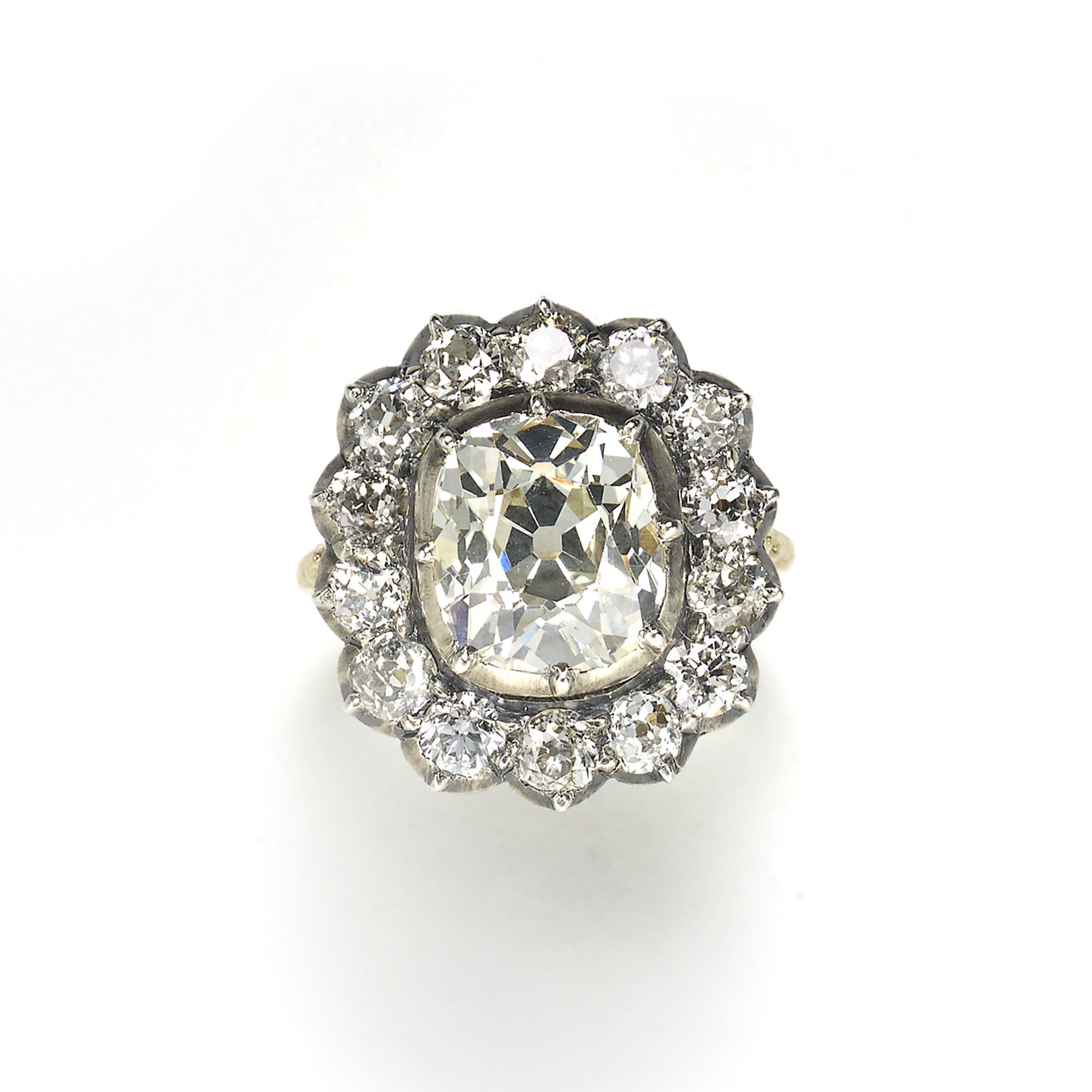 Diamond Cluster Ring