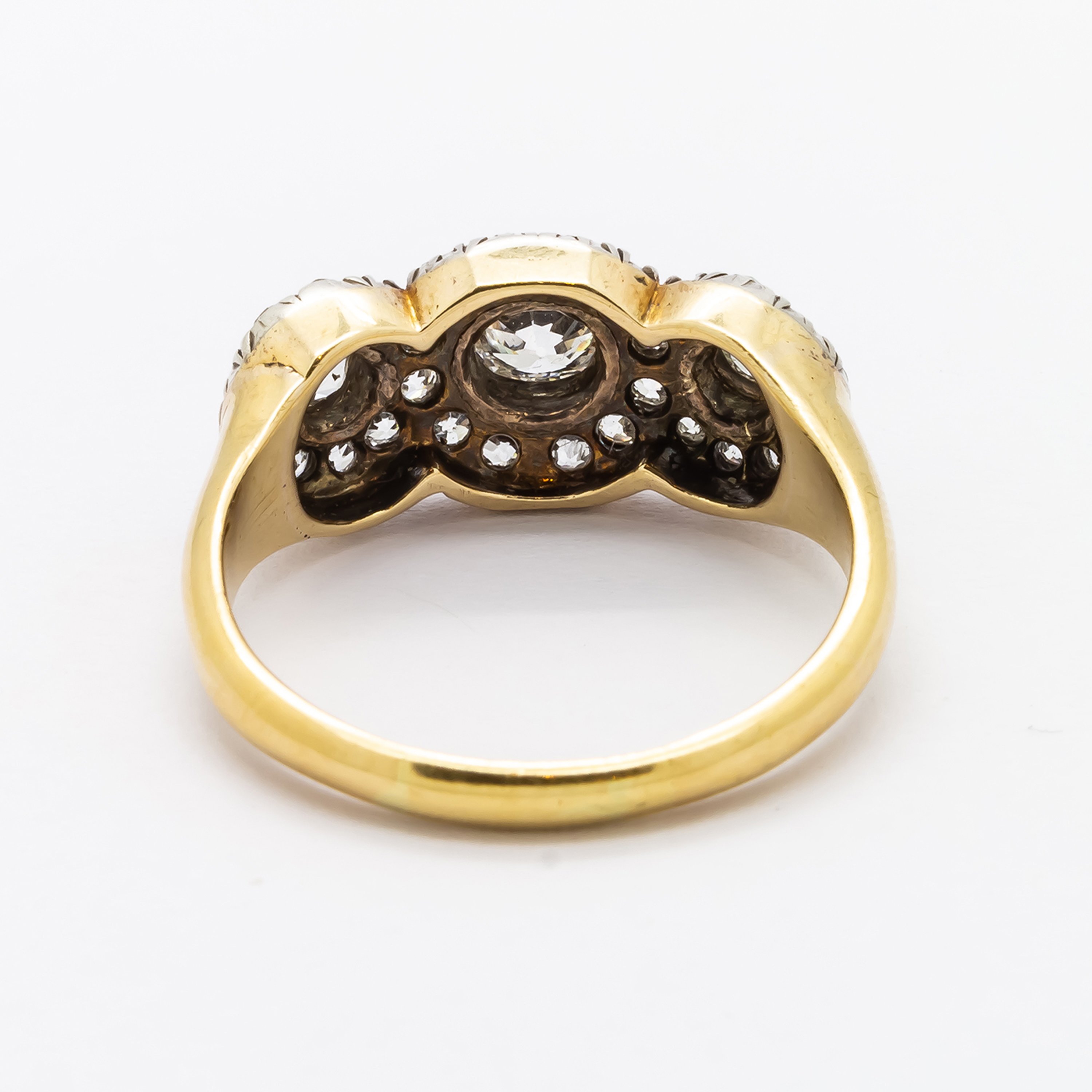 Diamond Triple Cluster Ring - Image 8
