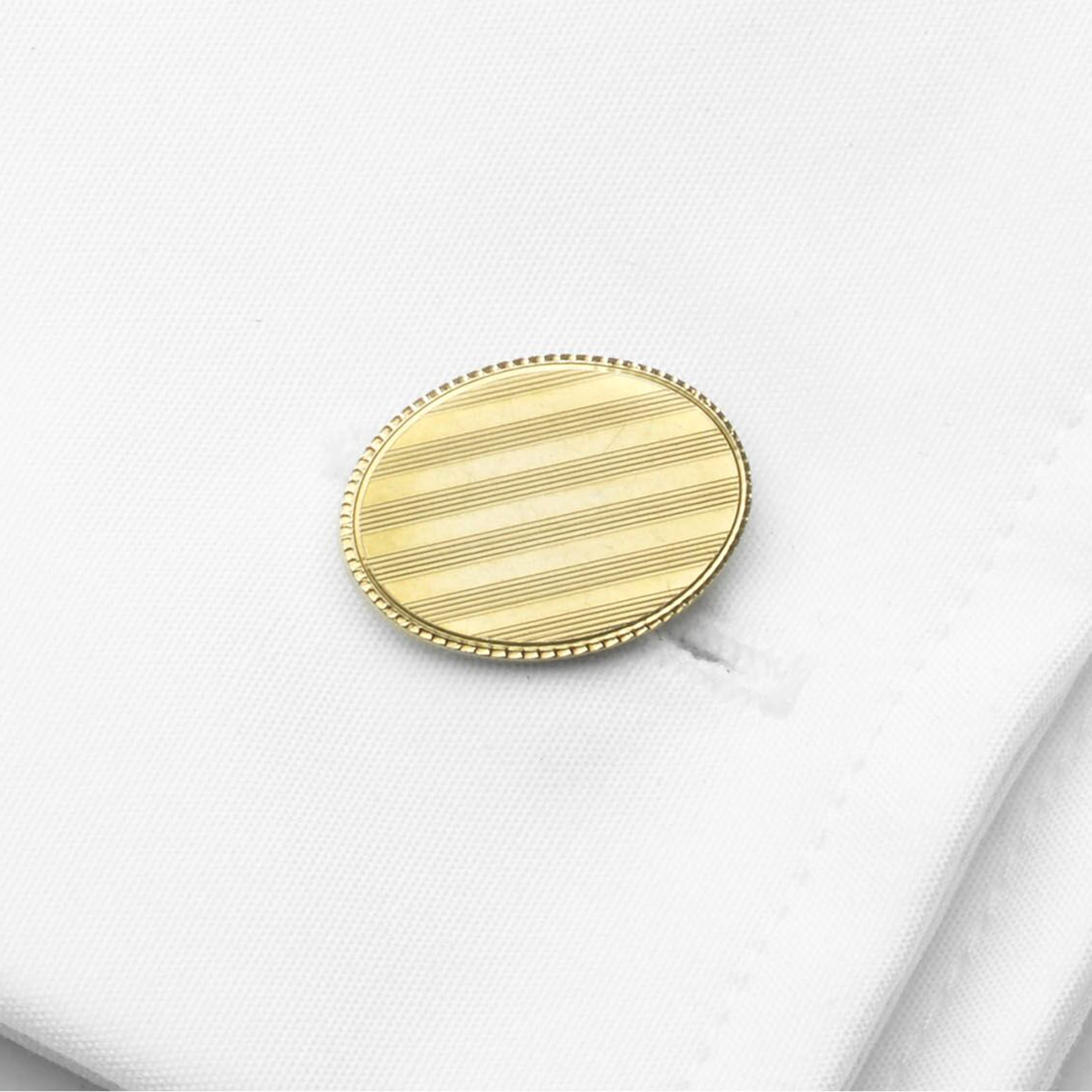 Bailey, Banks & Biddle gold cufflinks - Image 2