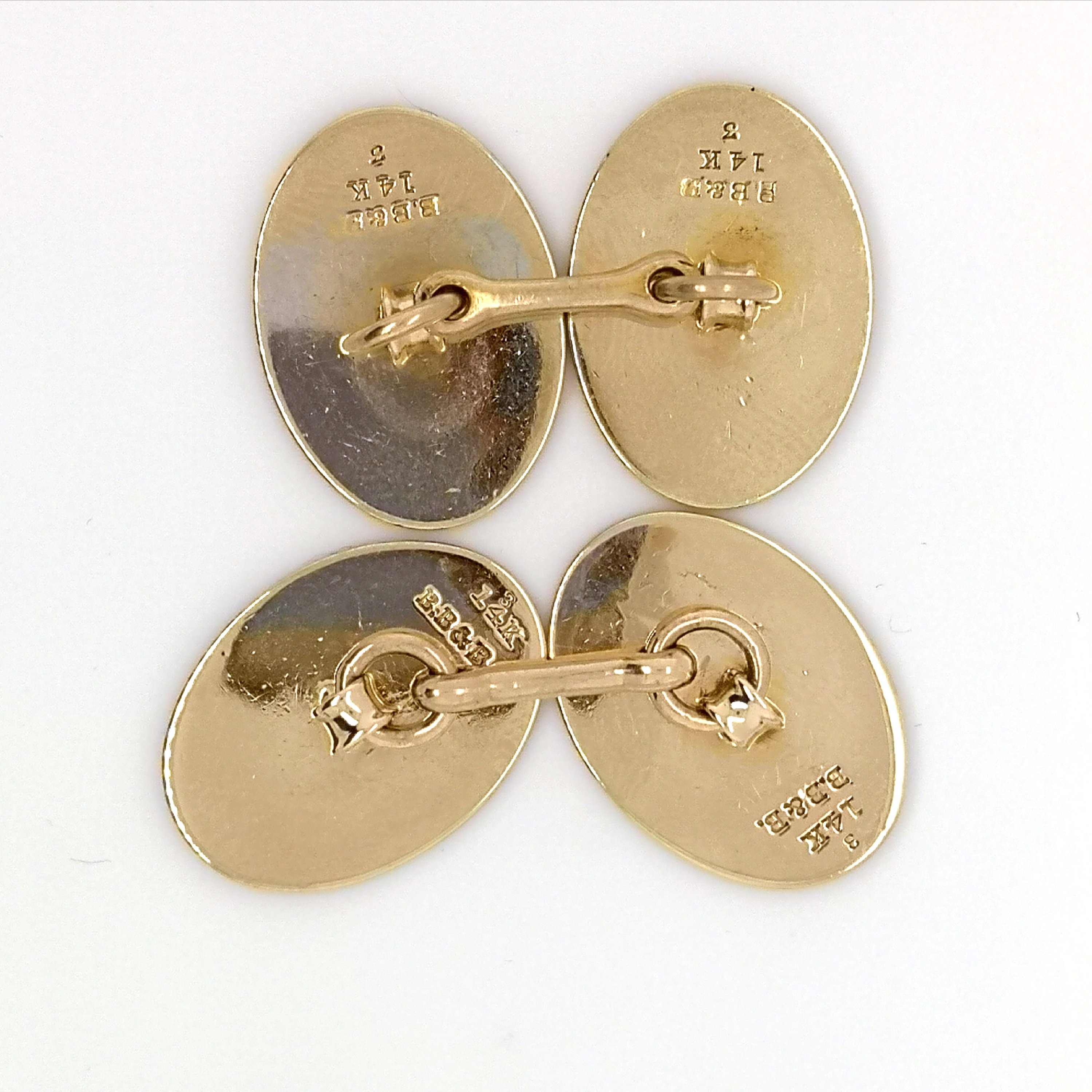 Bailey, Banks & Biddle gold cufflinks - Image 3
