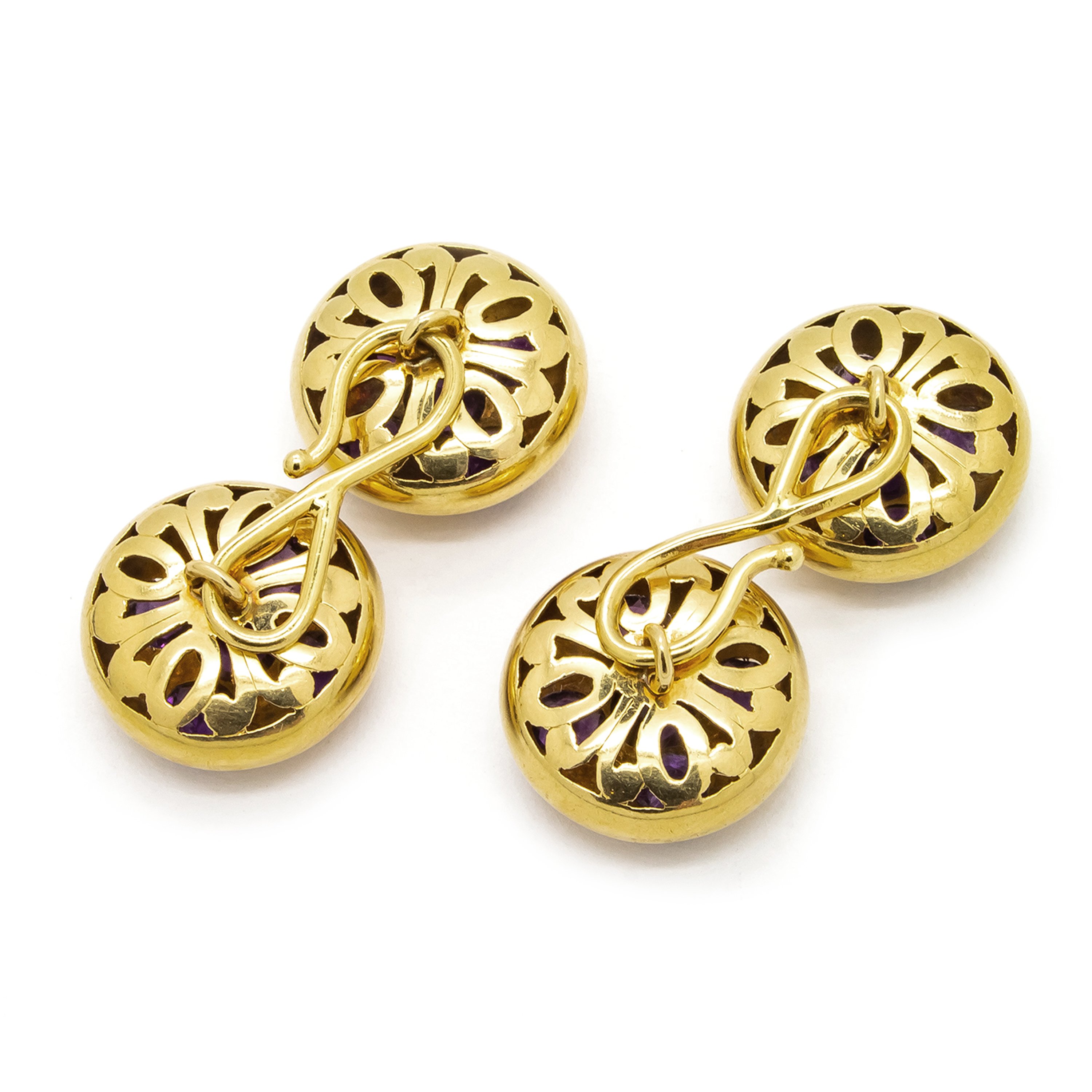 Amethyst and Rose Diamond Cufflinks - Image 5