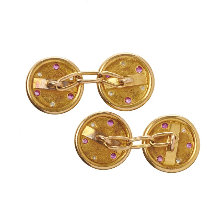 Ruby & Diamond Cufflinks - Image 3
