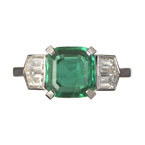 Emerald & Diamond Ring